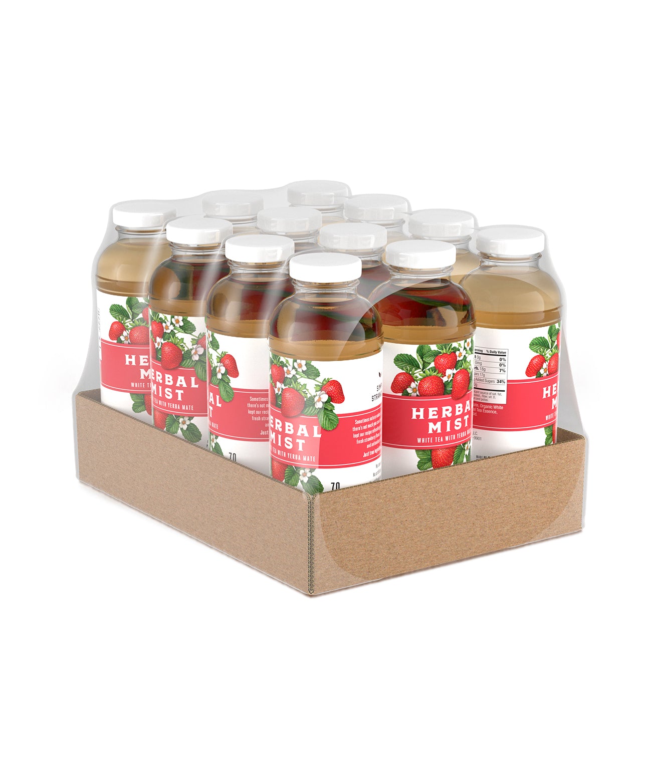 Strawberry White Tea & Yerba Mate (12-Pack)